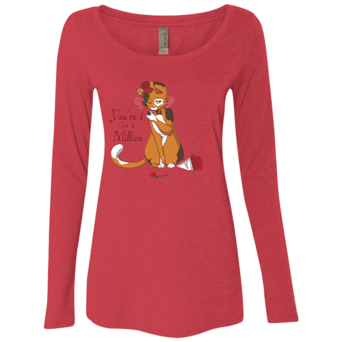 NL6731 Ladies' Triblend LS Scoop