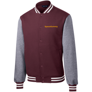 SpaceGummy Fleece Letterman Jacket