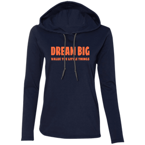 887L Ladies' LS T-Shirt Hoodie