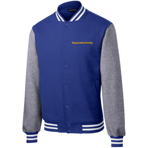 SpaceGummy Fleece Letterman Jacket