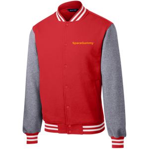 SpaceGummy Fleece Letterman Jacket