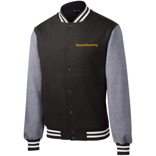 SpaceGummy Fleece Letterman Jacket
