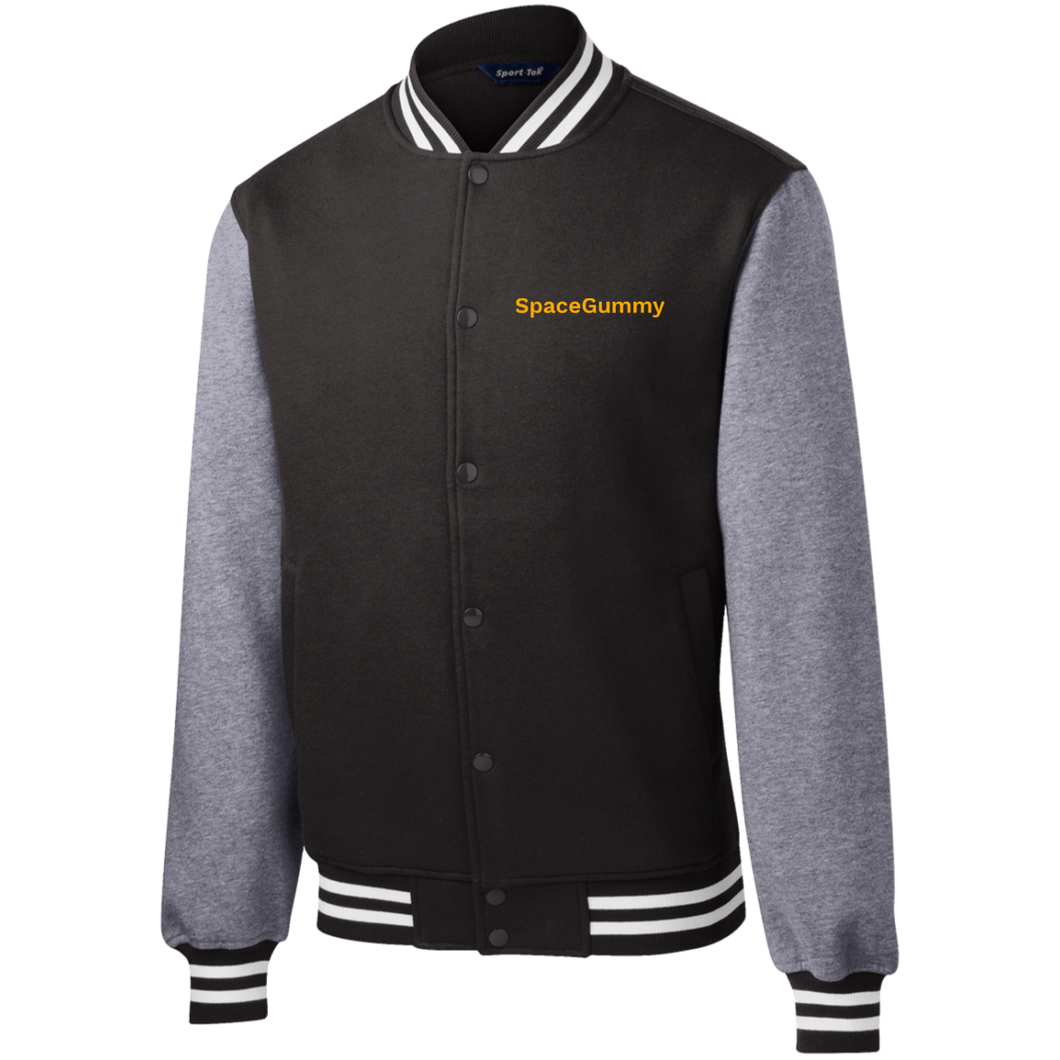 SpaceGummy Fleece Letterman Jacket