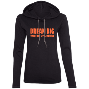 887L Ladies' LS T-Shirt Hoodie